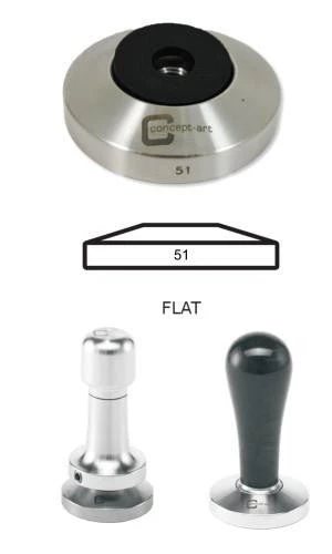 Concept-Art Coffee Tamper Base, 51mm Stainless, Flat 3 Concept-Art Coffee Tamper Base, 51mm Stainless, Flat