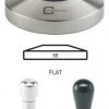 Concept-Art Coffee Tamper Base, 55mm Stainless, Flat Tampers 2 Concept-Art Coffee Tamper Base, 55mm Stainless, Flat Tampers
