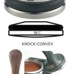 Concept-Art Coffee Tamper Base, 55mm Stainless Knock Convex