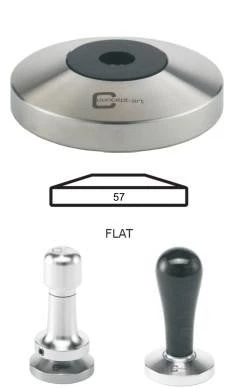 Concept-Art Coffee Tamper Base, 57mm Stainless, Flat 3 Concept-Art Coffee Tamper Base, 57mm Stainless, Flat