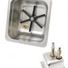 Espresso Parts Milk Jug Rinser, In Bench, Square