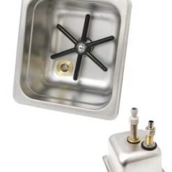 Espresso Parts Milk Jug Rinser, In Bench, Square