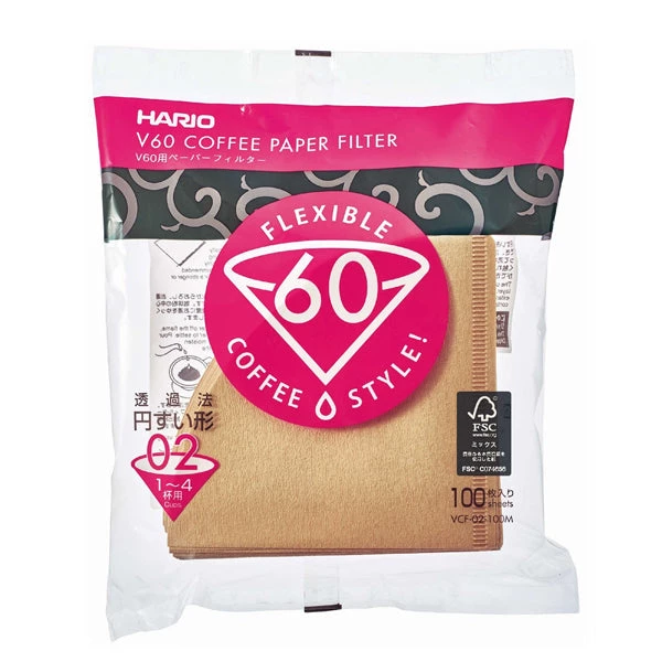 Hario V60 Paper Filters - Natural 3 Hario V60 Paper Filters - Natural