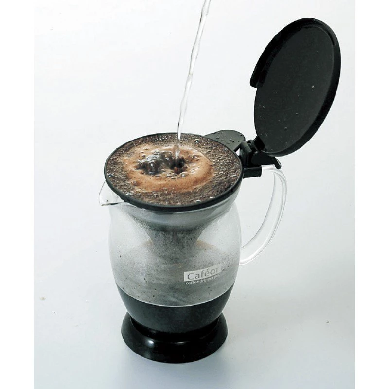Hario Cafeor Dripper Pot - 2 Cup Black 5 Hario Cafeor Dripper Pot - 2 Cup Black