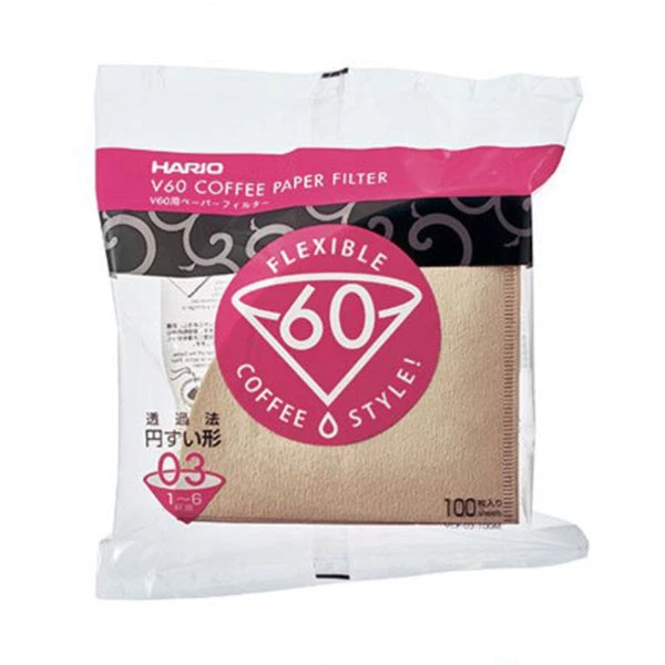 Hario V60 Paper Filters - Natural 4 Hario V60 Paper Filters - Natural