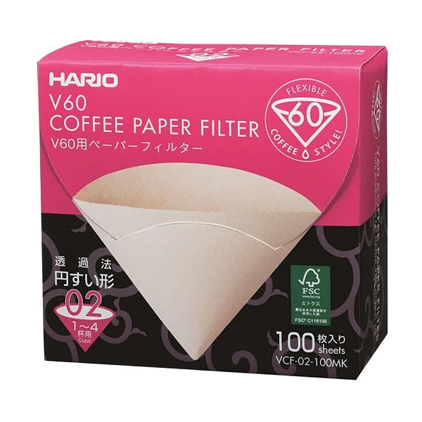 Hario V60 Paper Filters - Natural 6 Hario V60 Paper Filters - Natural
