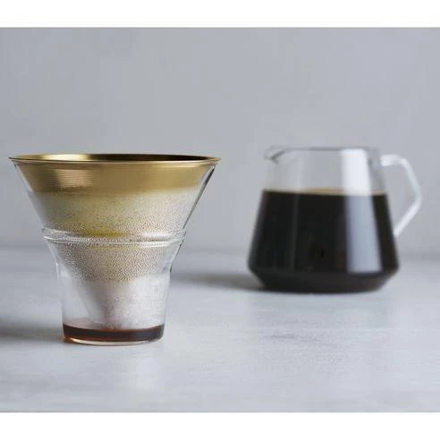 Kinto Brass Brewer Stand Set 10 Kinto Brass Brewer Stand Set