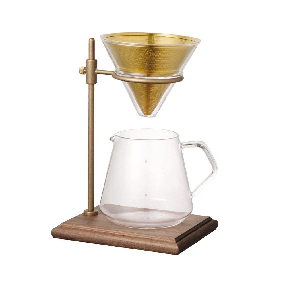 Kinto Brass Brewer Stand Set 3 Kinto Brass Brewer Stand Set