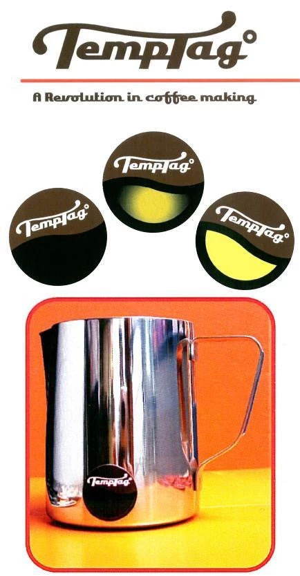 Barista Warehouse Milk Jug Thermometer, For Soy Milk - 12 Temptags Barista Tools