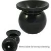Rattleware Cupping Spittoon, Black Plastic