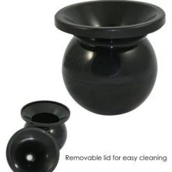 Rattleware Cupping Spittoon, Black Plastic