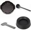 Barista Warehouse Filter Basket, Rubber Seal, Scoop, Paddle (Sold Separately) 2 Barista Warehouse Filter Basket, Rubber Seal, Scoop, Paddle (Sold Separately)